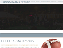 Tablet Screenshot of goodkarmabrands.com